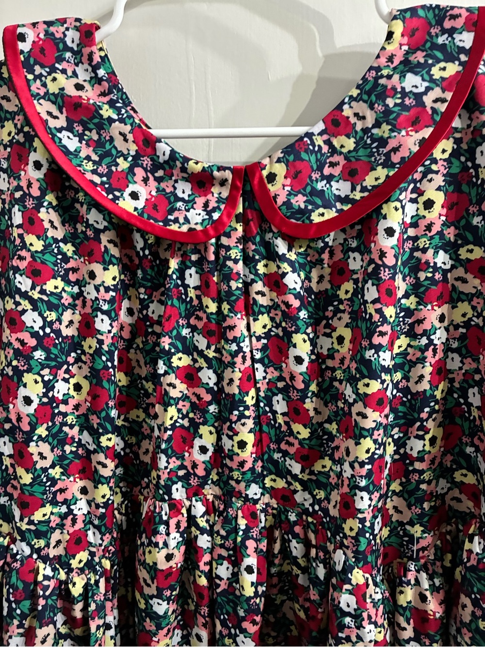 Sister Jane Floral Peter Pan Collar Dress - Red, Navy, Pink, Yellow